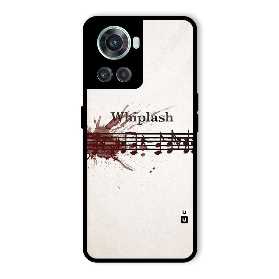 Music Notes Splash Glass Back Case for OnePlus 10R