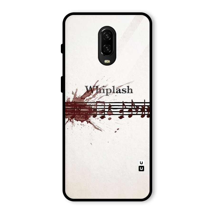 Music Notes Splash Glass Back Case for OnePlus 6T