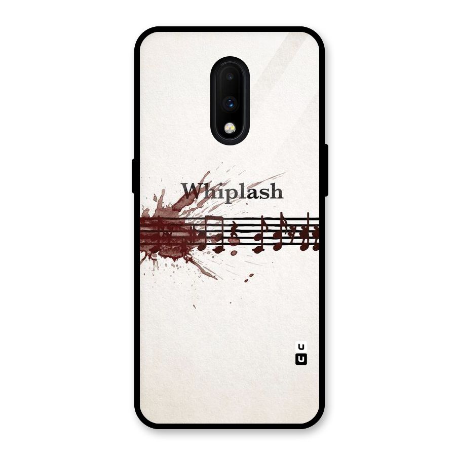 Music Notes Splash Glass Back Case for OnePlus 7