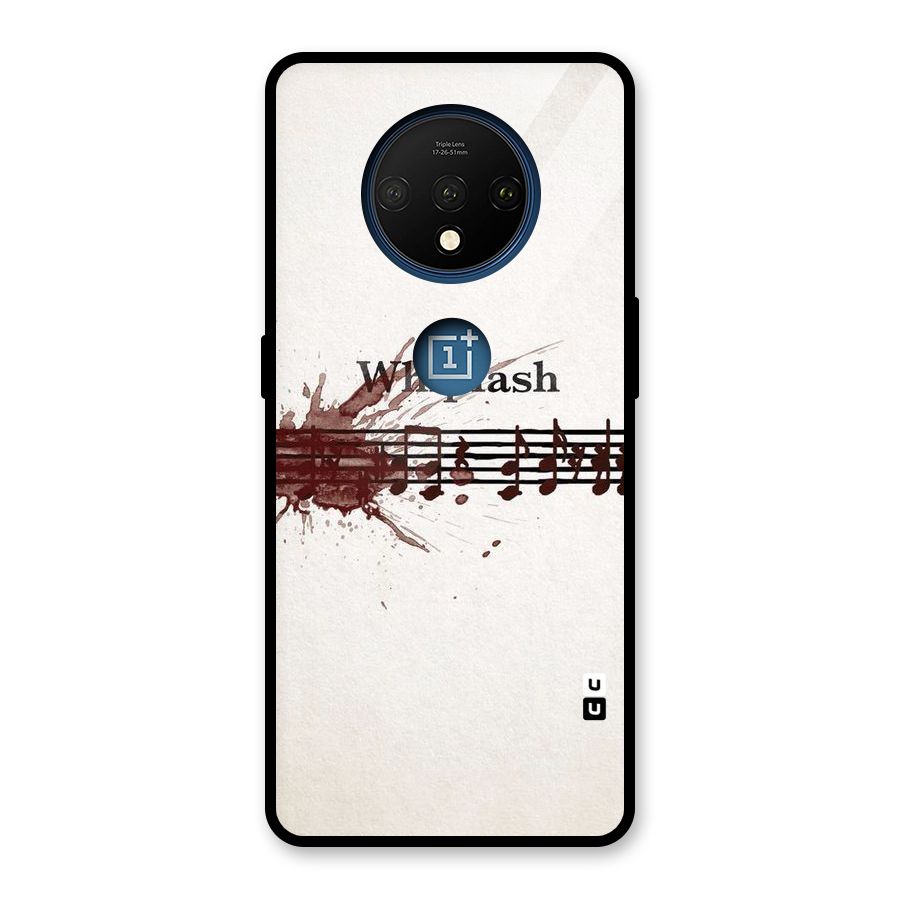 Music Notes Splash Glass Back Case for OnePlus 7T