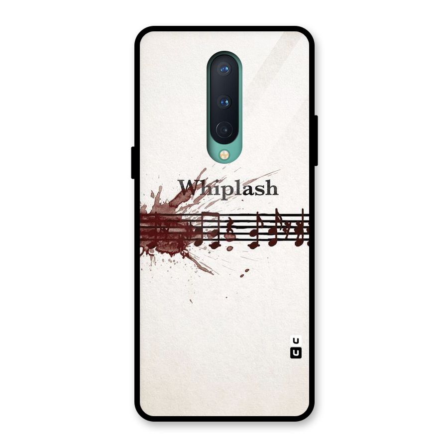Music Notes Splash Glass Back Case for OnePlus 8