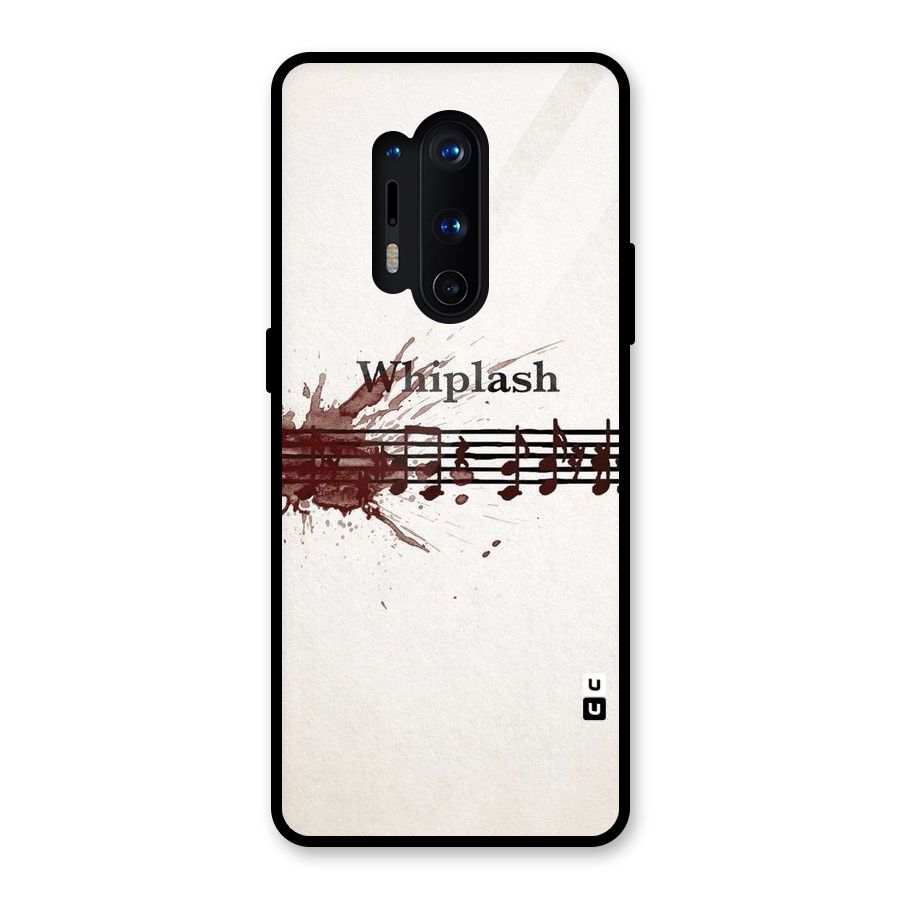 Music Notes Splash Glass Back Case for OnePlus 8 Pro