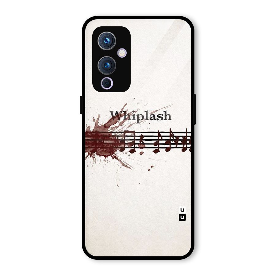 Music Notes Splash Glass Back Case for OnePlus 9