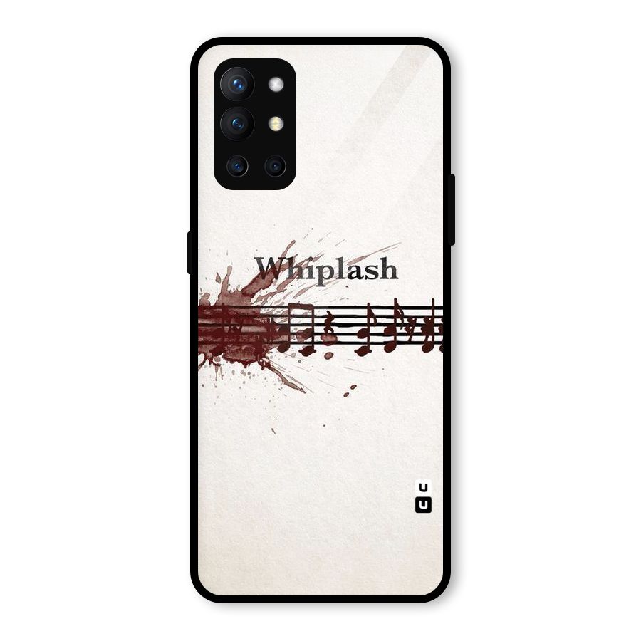 Music Notes Splash Glass Back Case for OnePlus 9R