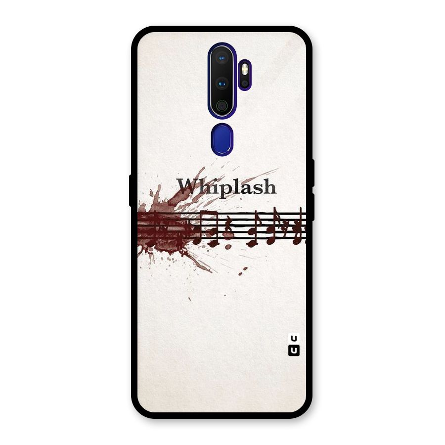 Music Notes Splash Glass Back Case for Oppo A9 (2020)
