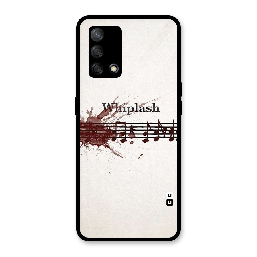 Music Notes Splash Glass Back Case for Oppo F19