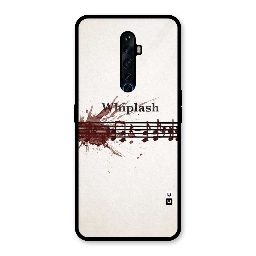 Music Notes Splash Glass Back Case for Oppo Reno2 Z