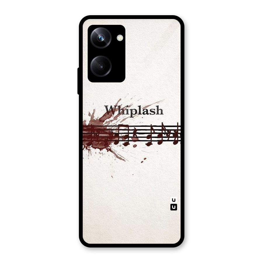 Music Notes Splash Glass Back Case for Realme 10 Pro