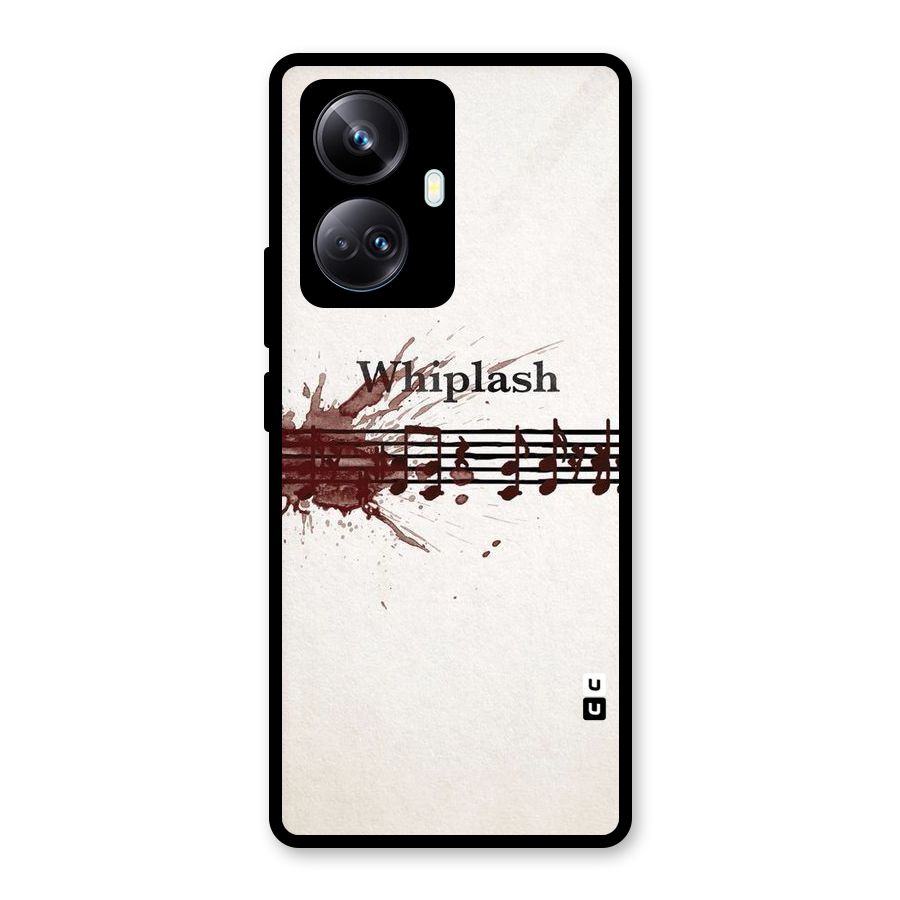Music Notes Splash Glass Back Case for Realme 10 Pro Plus