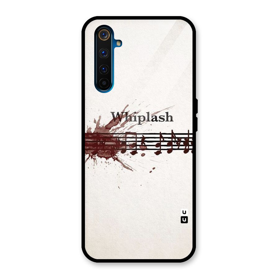 Music Notes Splash Glass Back Case for Realme 6 Pro