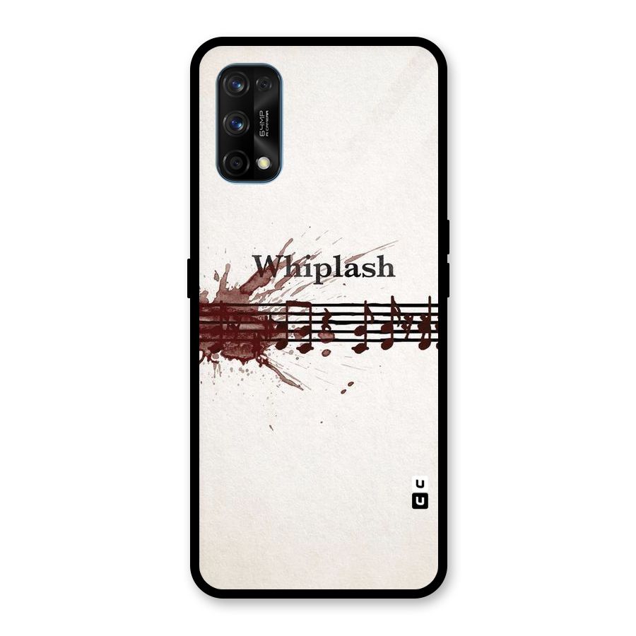 Music Notes Splash Glass Back Case for Realme 7 Pro