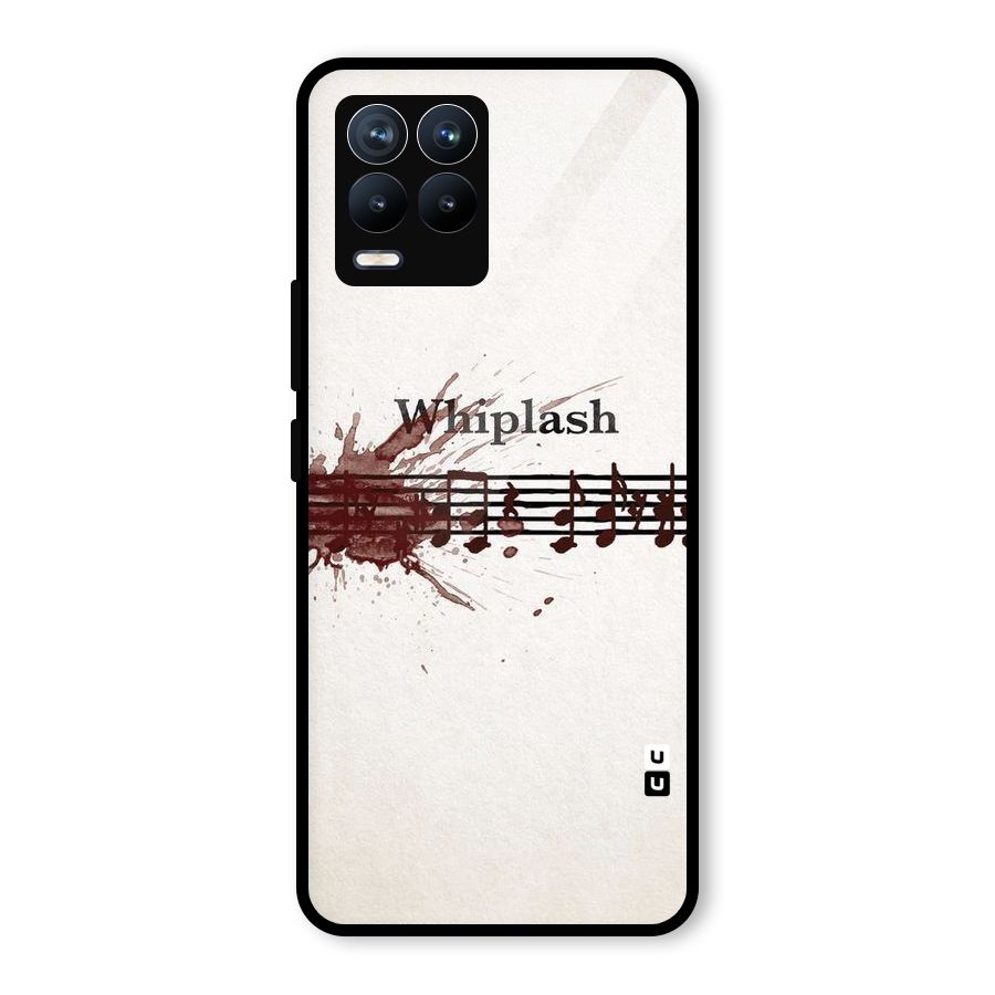 Music Notes Splash Glass Back Case for Realme 8 Pro