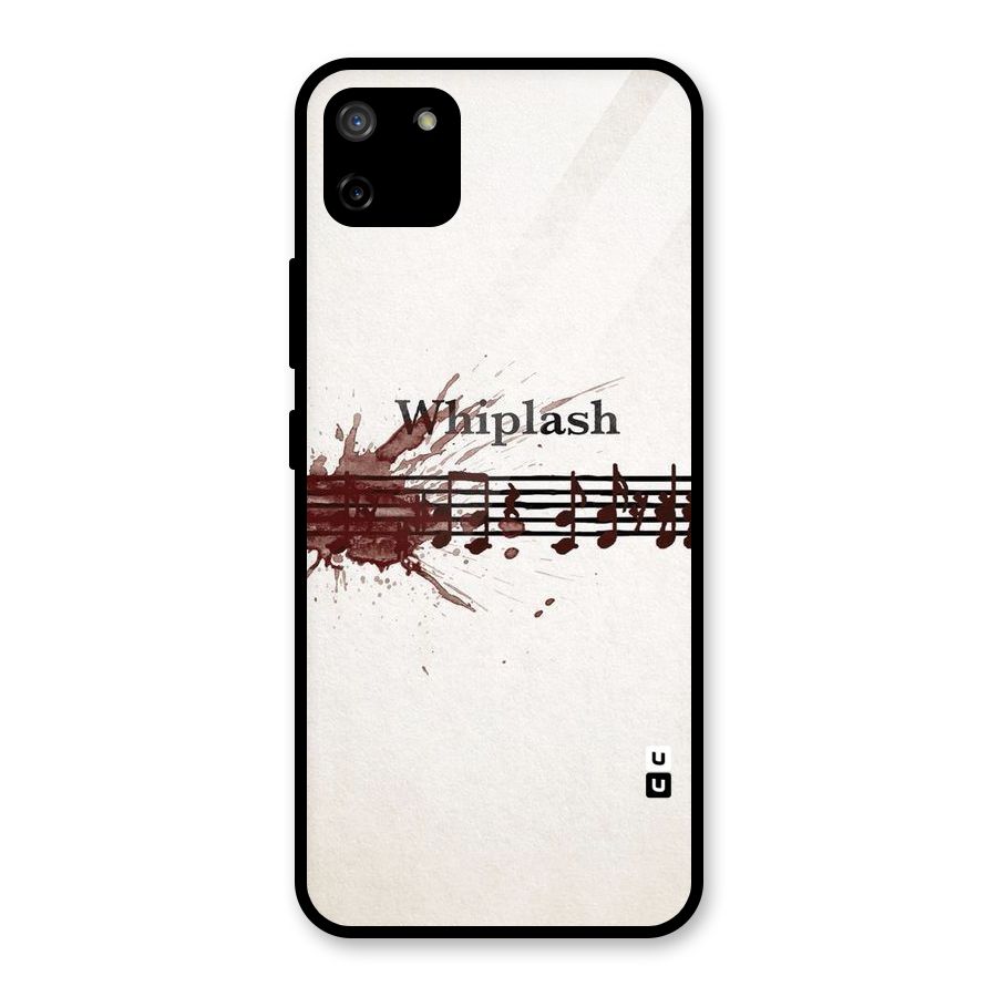 Music Notes Splash Glass Back Case for Realme C11
