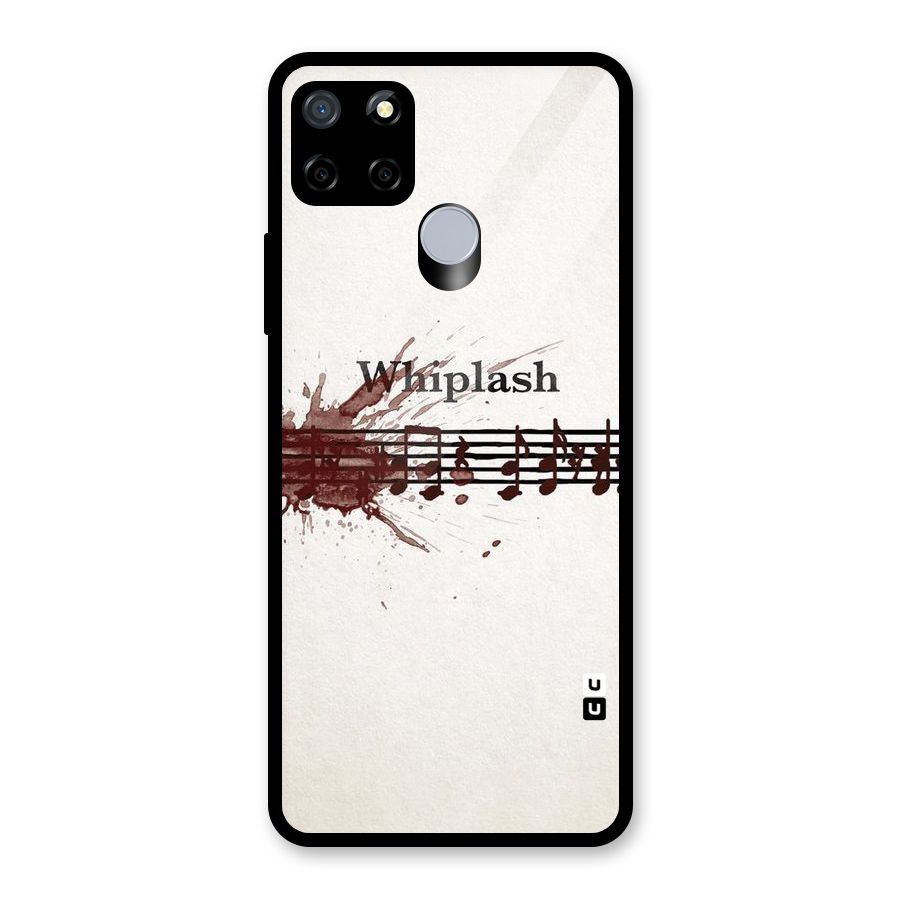 Music Notes Splash Glass Back Case for Realme C12