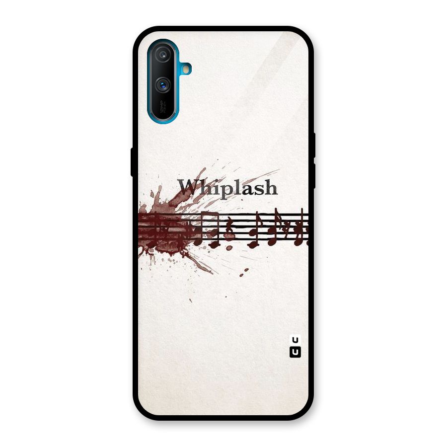 Music Notes Splash Glass Back Case for Realme C3