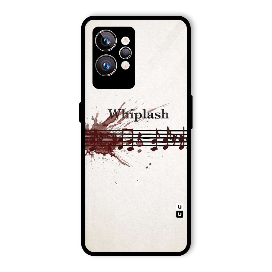 Music Notes Splash Glass Back Case for Realme GT2 Pro