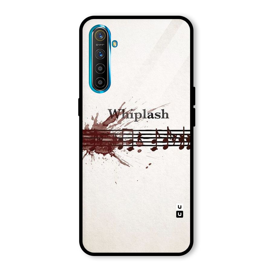 Music Notes Splash Glass Back Case for Realme X2