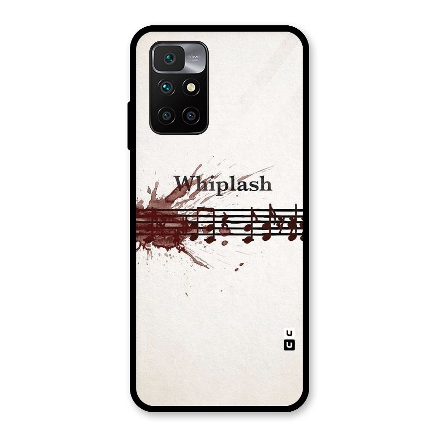 Music Notes Splash Glass Back Case for Redmi 10 Prime