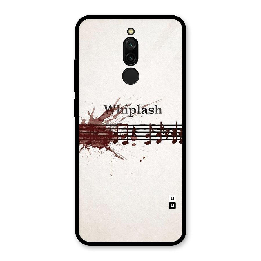 Music Notes Splash Glass Back Case for Redmi 8
