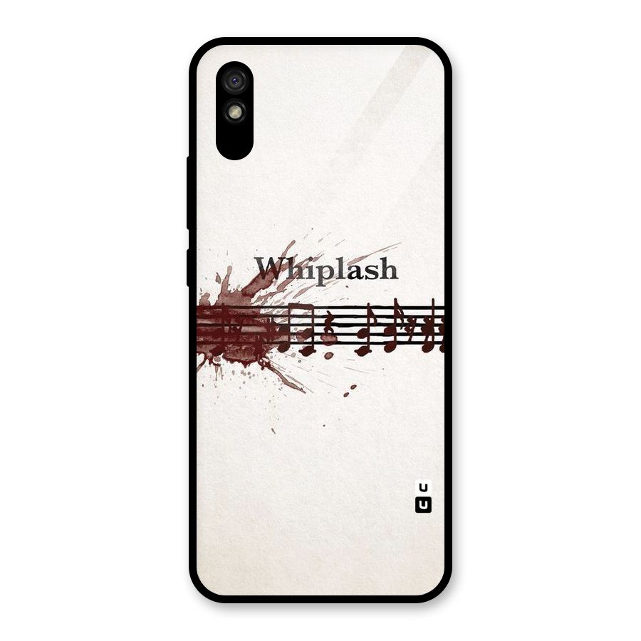 Music Notes Splash Glass Back Case for Redmi 9A