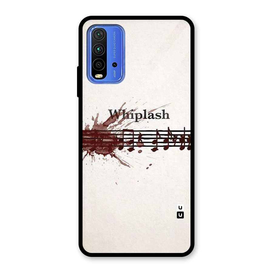 Music Notes Splash Glass Back Case for Redmi 9 Power
