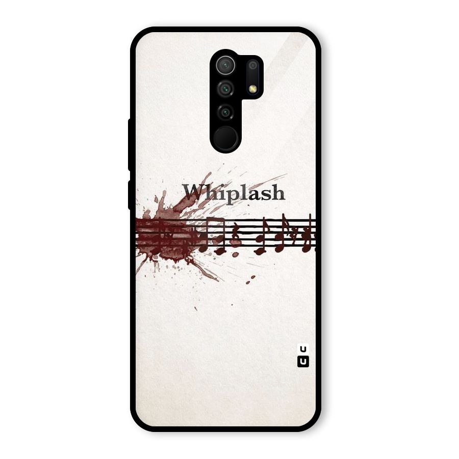 Music Notes Splash Glass Back Case for Redmi 9 Prime