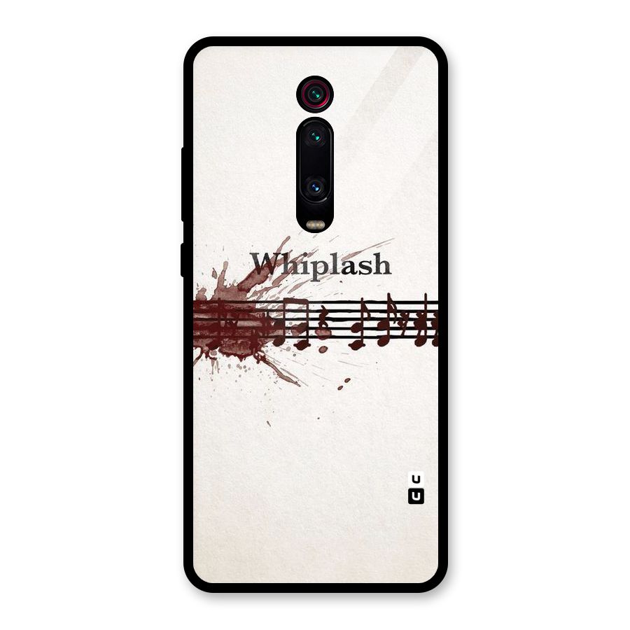 Music Notes Splash Glass Back Case for Redmi K20