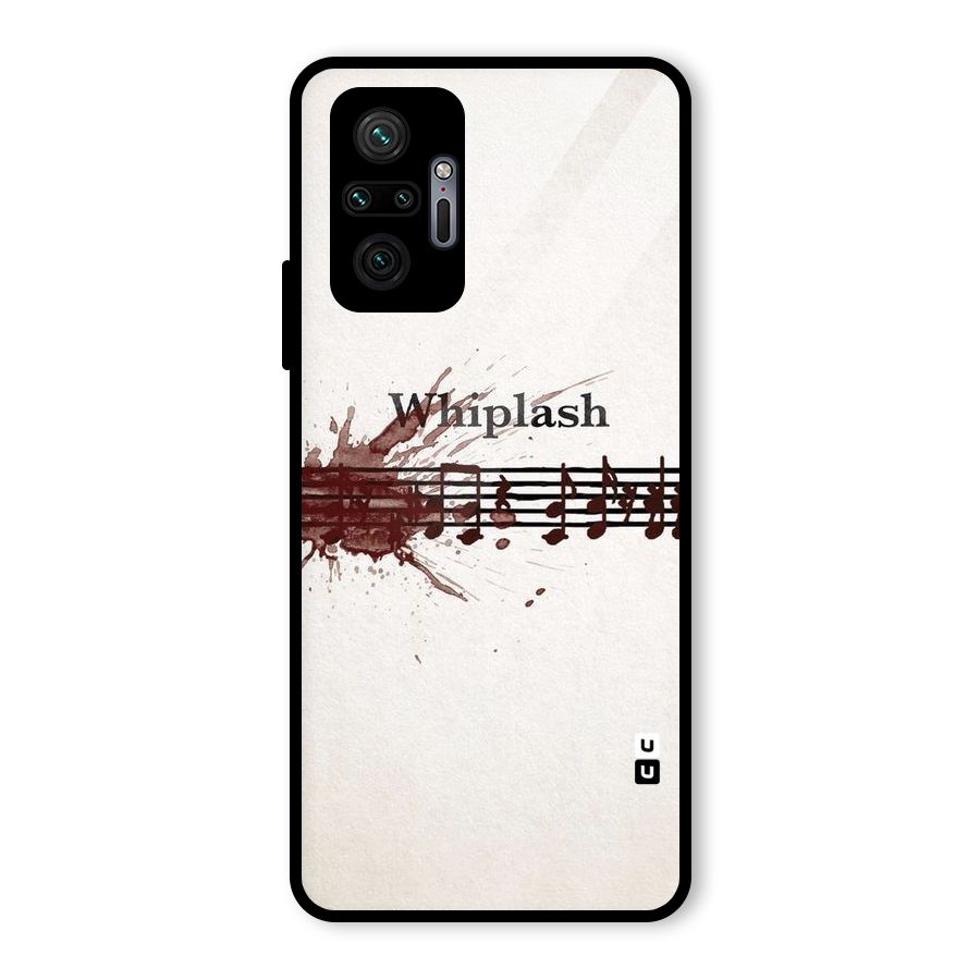 Music Notes Splash Glass Back Case for Redmi Note 10 Pro Max