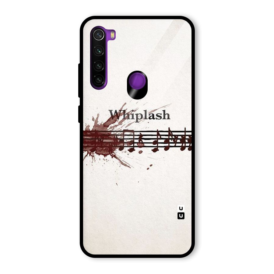 Music Notes Splash Glass Back Case for Redmi Note 8