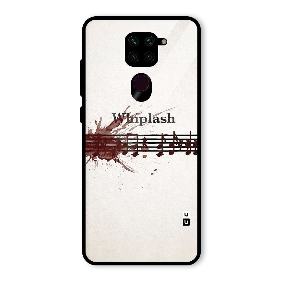 Music Notes Splash Glass Back Case for Redmi Note 9