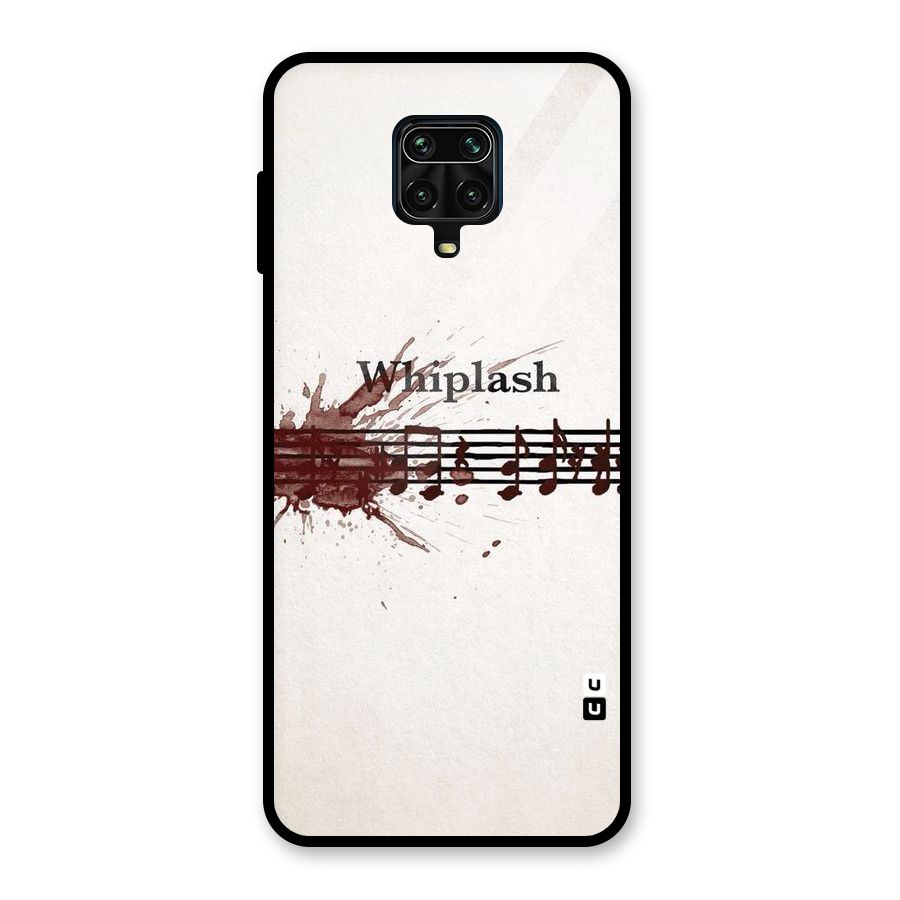 Music Notes Splash Glass Back Case for Redmi Note 9 Pro