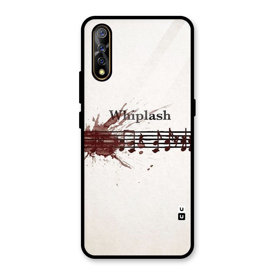 Music Notes Splash Glass Back Case for Vivo S1