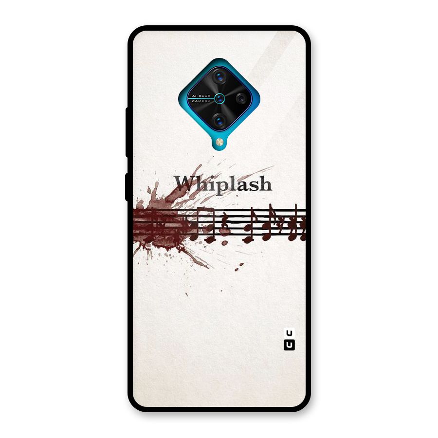 Music Notes Splash Glass Back Case for Vivo S1 Pro