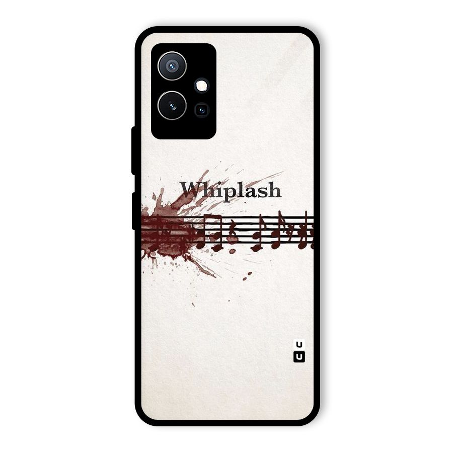 Music Notes Splash Glass Back Case for Vivo T1 5G