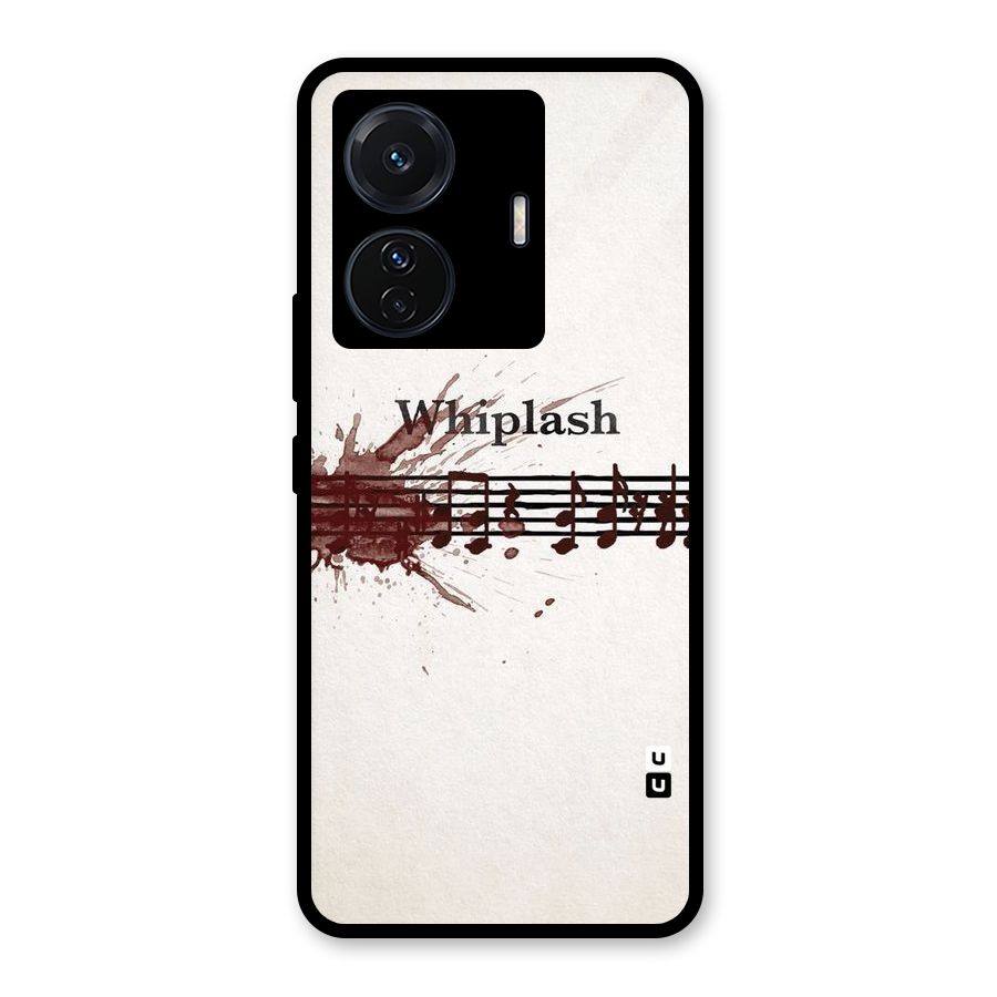 Music Notes Splash Glass Back Case for Vivo T1 Pro