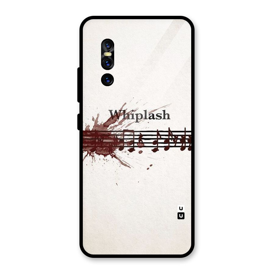 Music Notes Splash Glass Back Case for Vivo V15 Pro