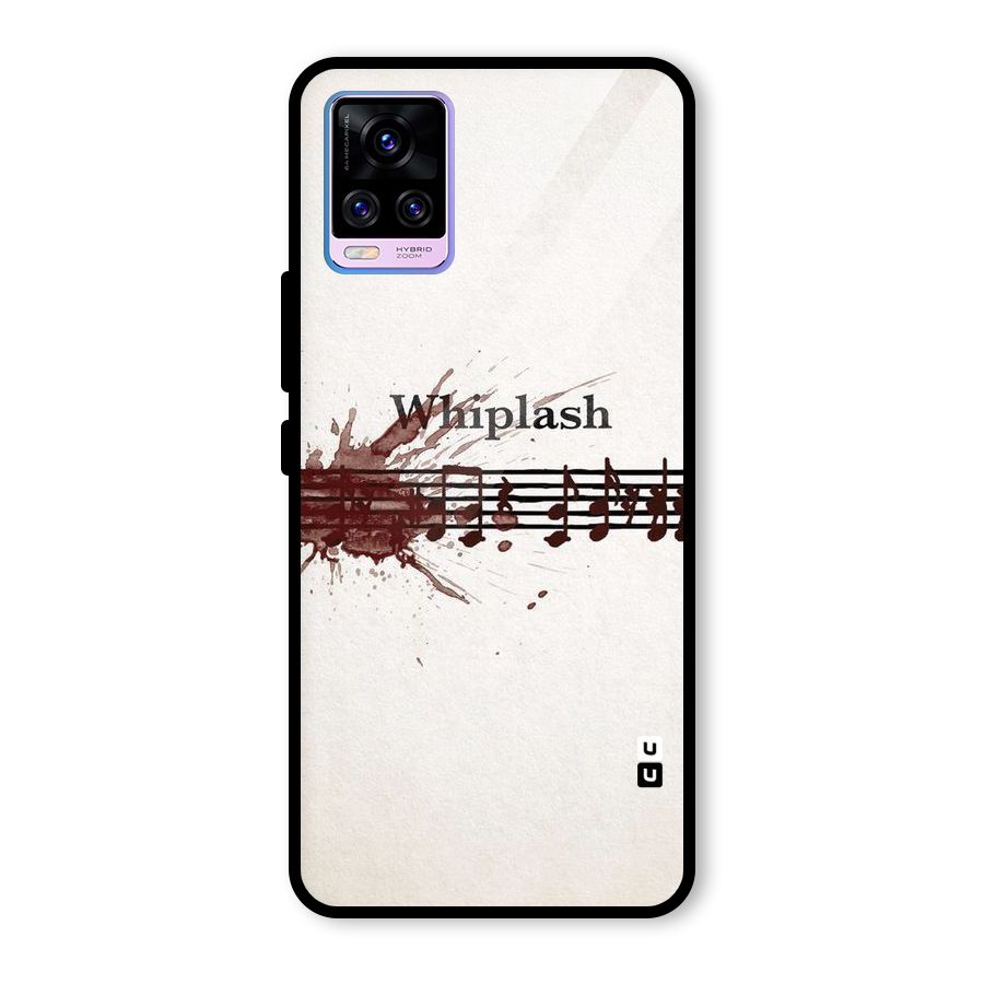 Music Notes Splash Glass Back Case for Vivo V20 Pro