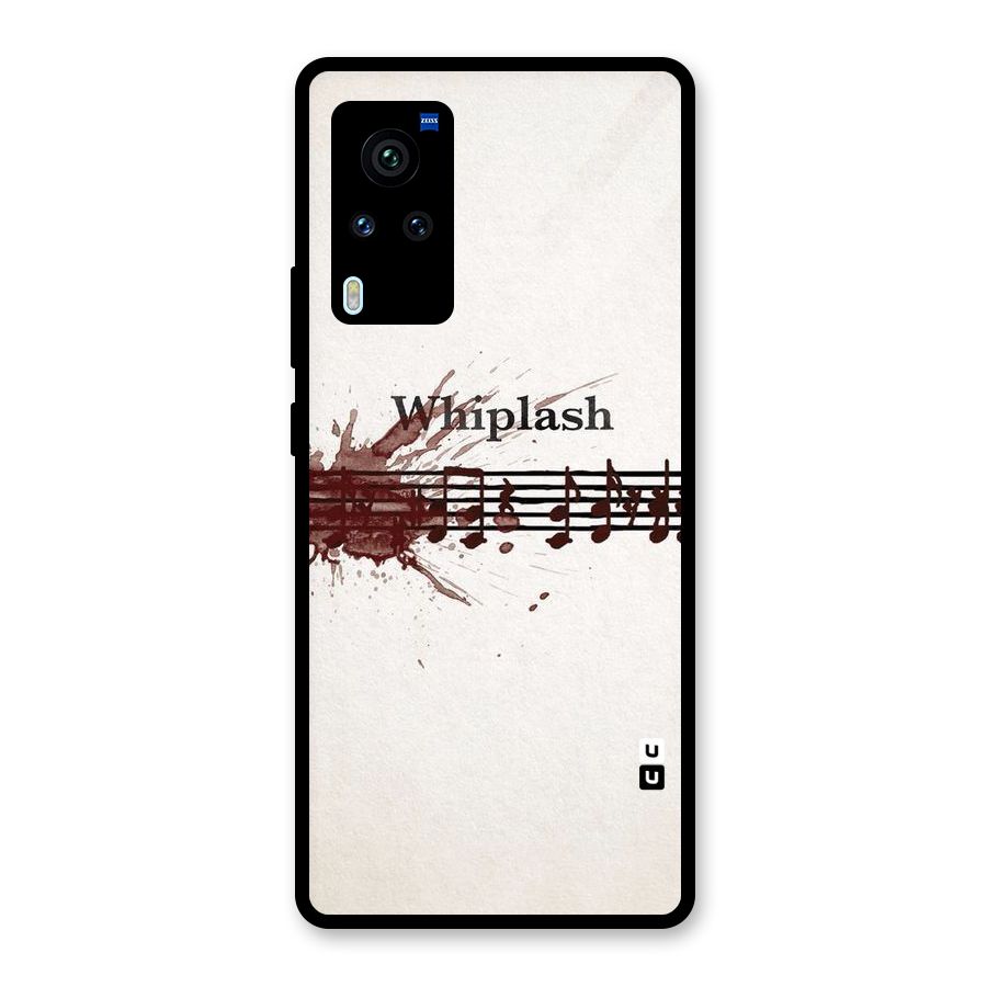 Music Notes Splash Glass Back Case for Vivo X60 Pro