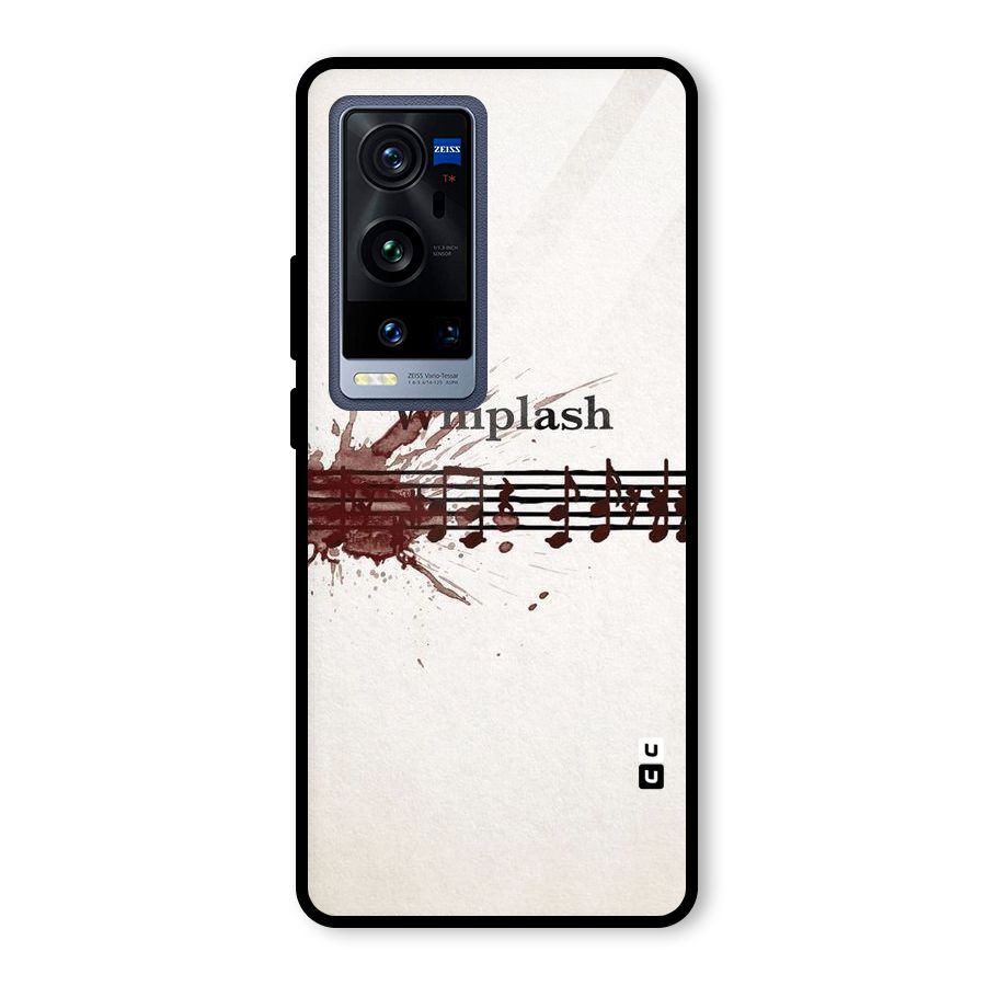 Music Notes Splash Glass Back Case for Vivo X60 Pro Plus