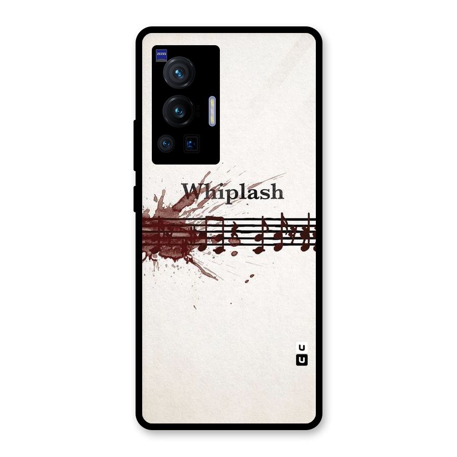 Music Notes Splash Glass Back Case for Vivo X70 Pro