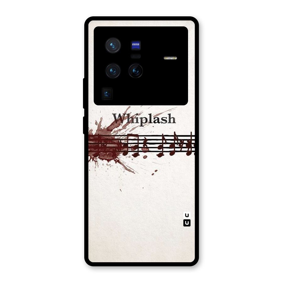 Music Notes Splash Glass Back Case for Vivo X80 Pro