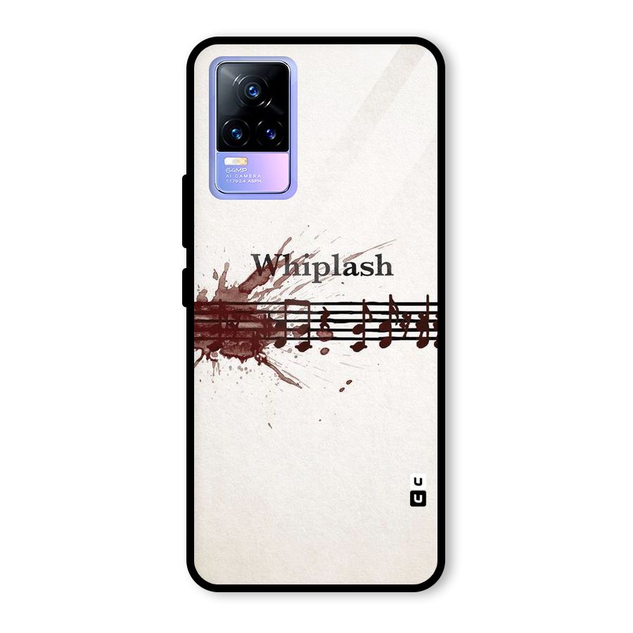 Music Notes Splash Glass Back Case for Vivo Y73