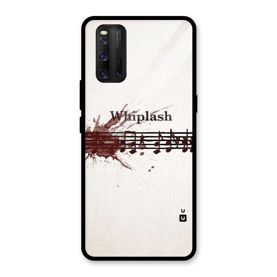 Music Notes Splash Glass Back Case for Vivo iQOO 3