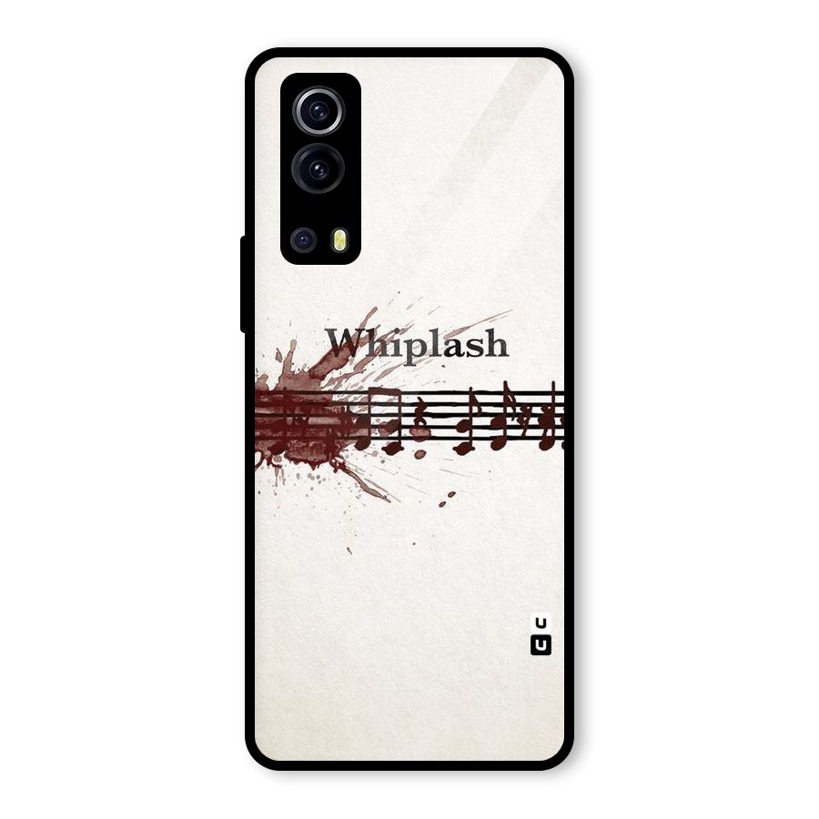 Music Notes Splash Glass Back Case for Vivo iQOO Z3