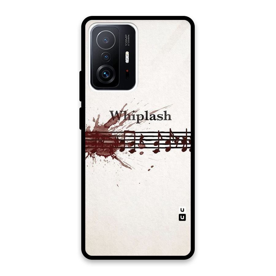 Music Notes Splash Glass Back Case for Xiaomi 11T Pro