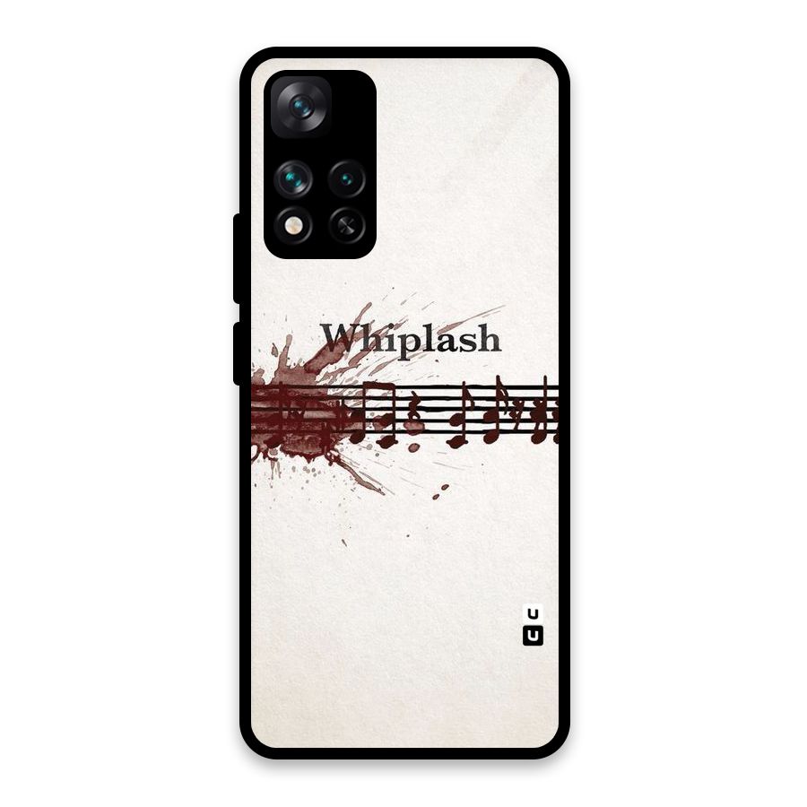 Music Notes Splash Glass Back Case for Xiaomi 11i HyperCharge 5G
