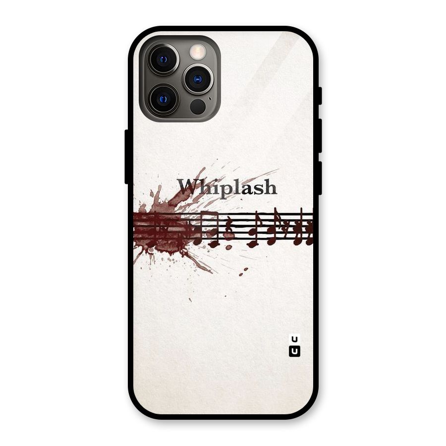 Music Notes Splash Glass Back Case for iPhone 12 Pro