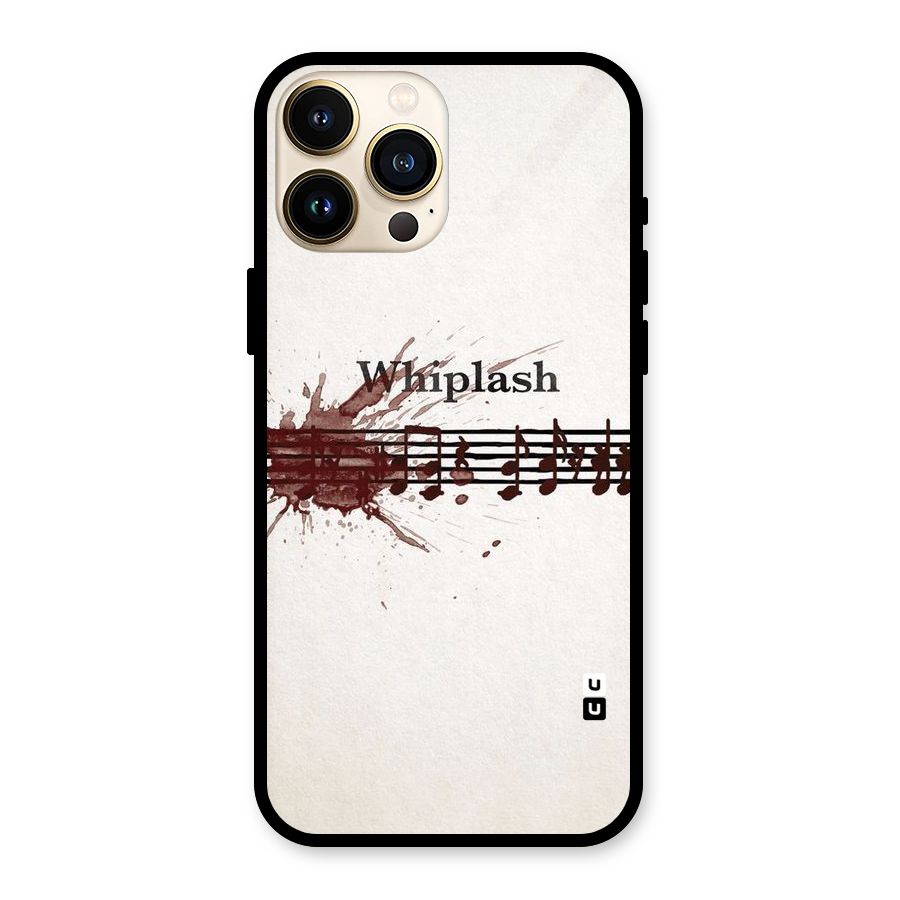 Music Notes Splash Glass Back Case for iPhone 13 Pro Max
