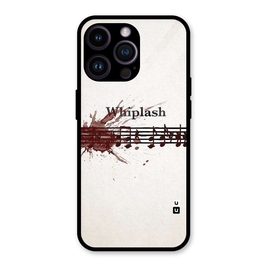 Music Notes Splash Glass Back Case for iPhone 14 Pro Max