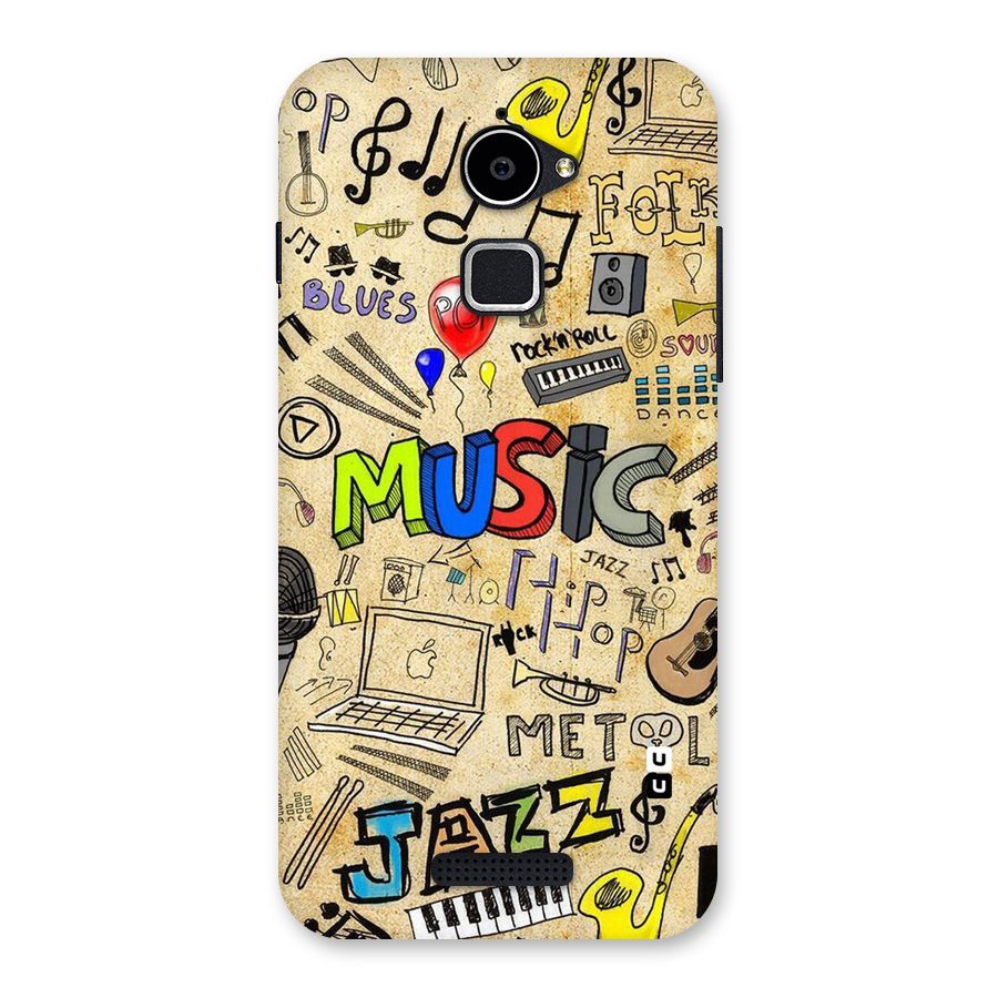 Music Pattern Back Case for Coolpad Note 3 Lite